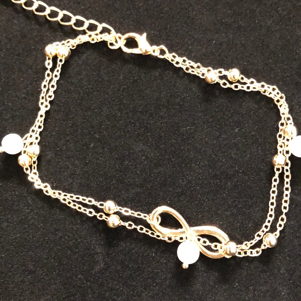 Gold-Tone Infinity & Charm Bracelet Trio - Women Accessories - Picture 7 of 7